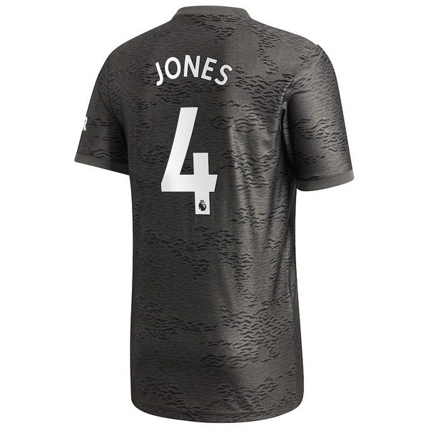 Camiseta Manchester United NO.4 Jones 2ª 2020-2021 Negro